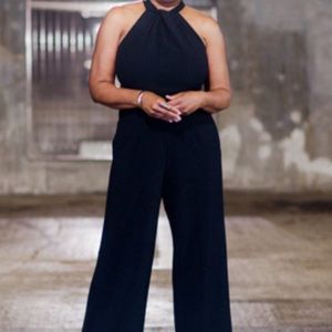 NWT Roz & Ali Black Jumpsuit Size 10